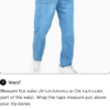 body-measurements-men-bottom Loose Denim Shorts