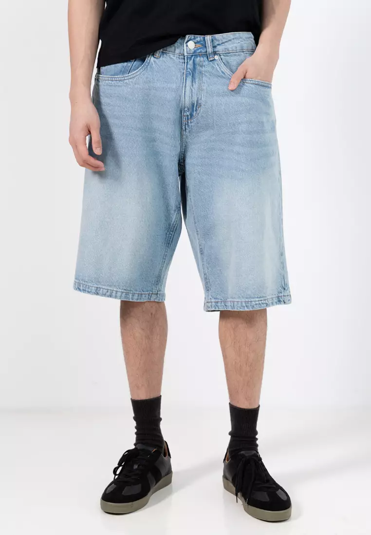 electro-denim-lab-8081-7706954-1 Loose Denim Shorts