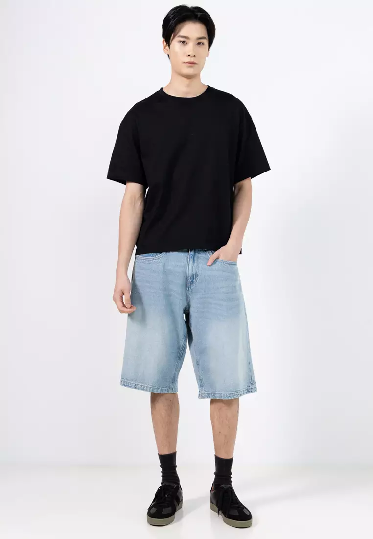 electro-denim-lab-8082-7706954-4 Loose Denim Shorts