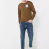 fidelio-5453-3465973-4 Stripes Patching Sweatshirt