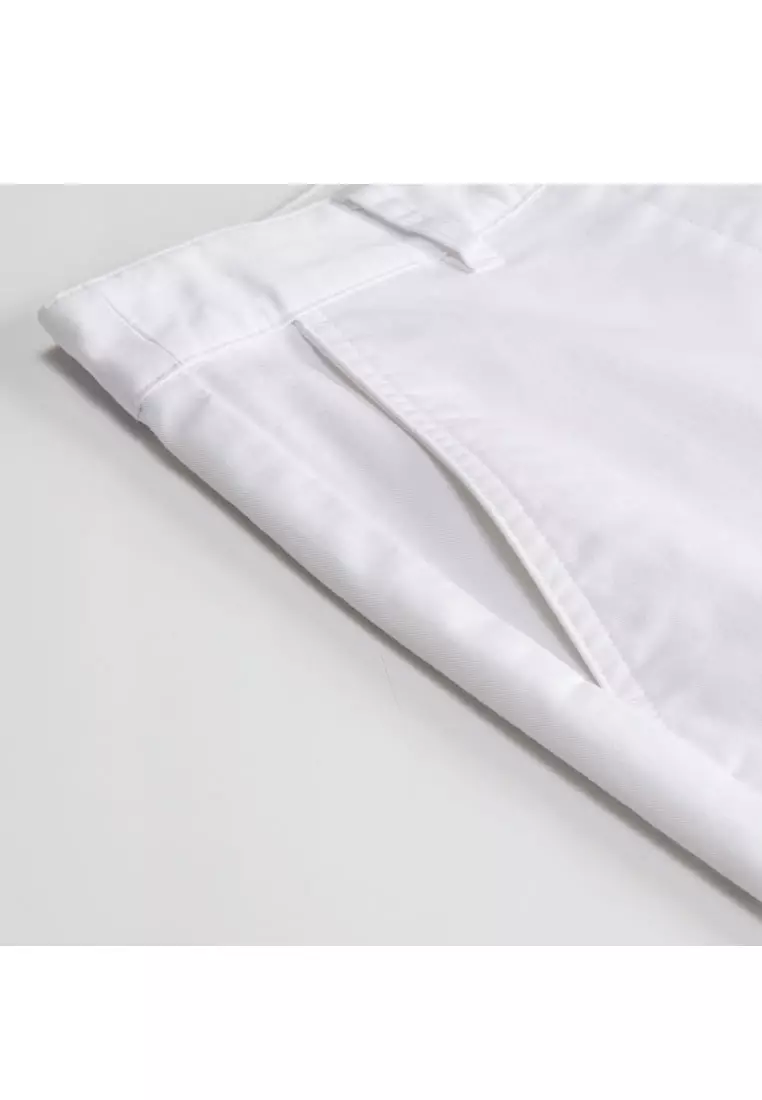 Korea Collection Women's Stretchy Cotton Mid Rise Shorts