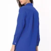 Women's Stretch Oxford Acute Collar Long Sleeve Shirt
