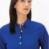 Women's Stretch Oxford Acute Collar Long Sleeve Shirt
