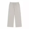 Women's Linen Viscose Elastic Waist Wide Leg Pants
