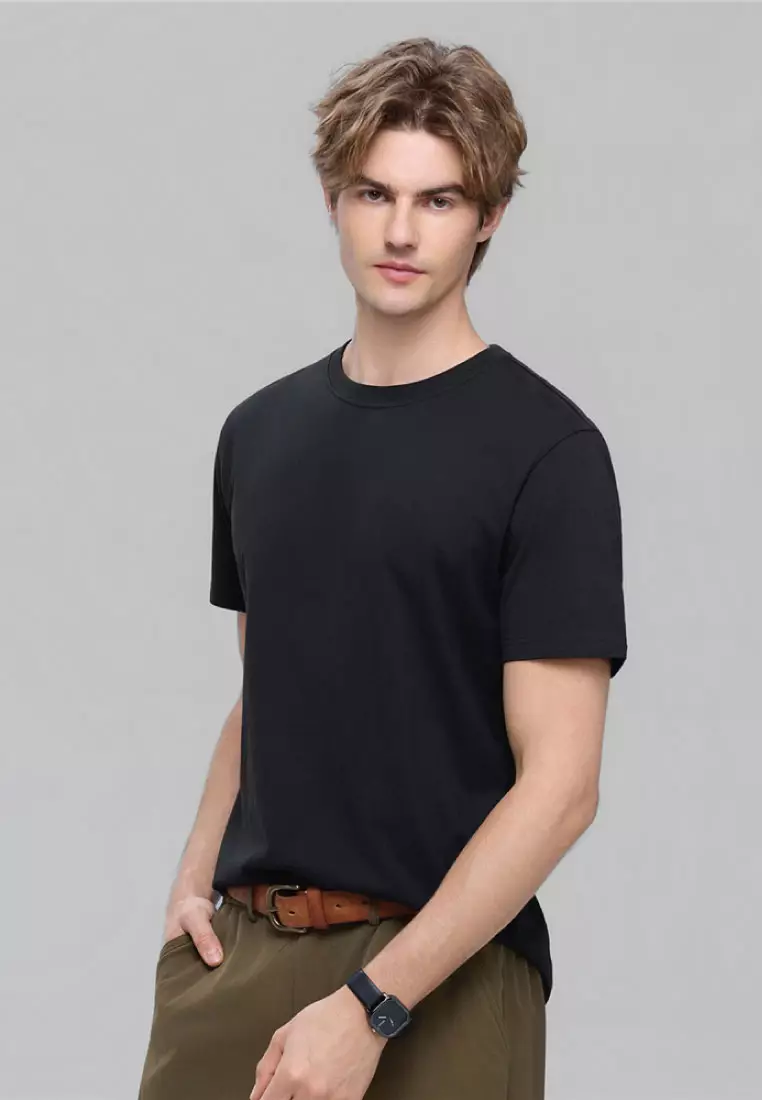giordano-2883-4902064-1 Men's Cotton Short Sleeve Slim Tee