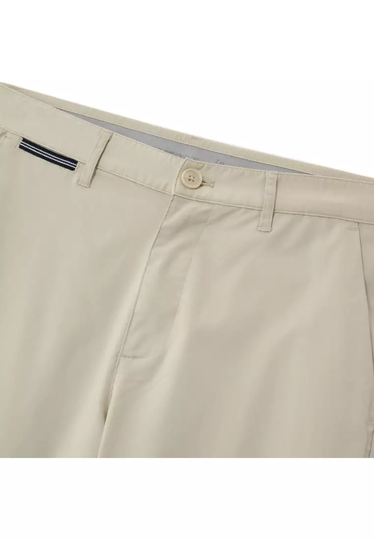 Men's Cool Touch Hidden Comfort Regular Tapered Khaki Pants