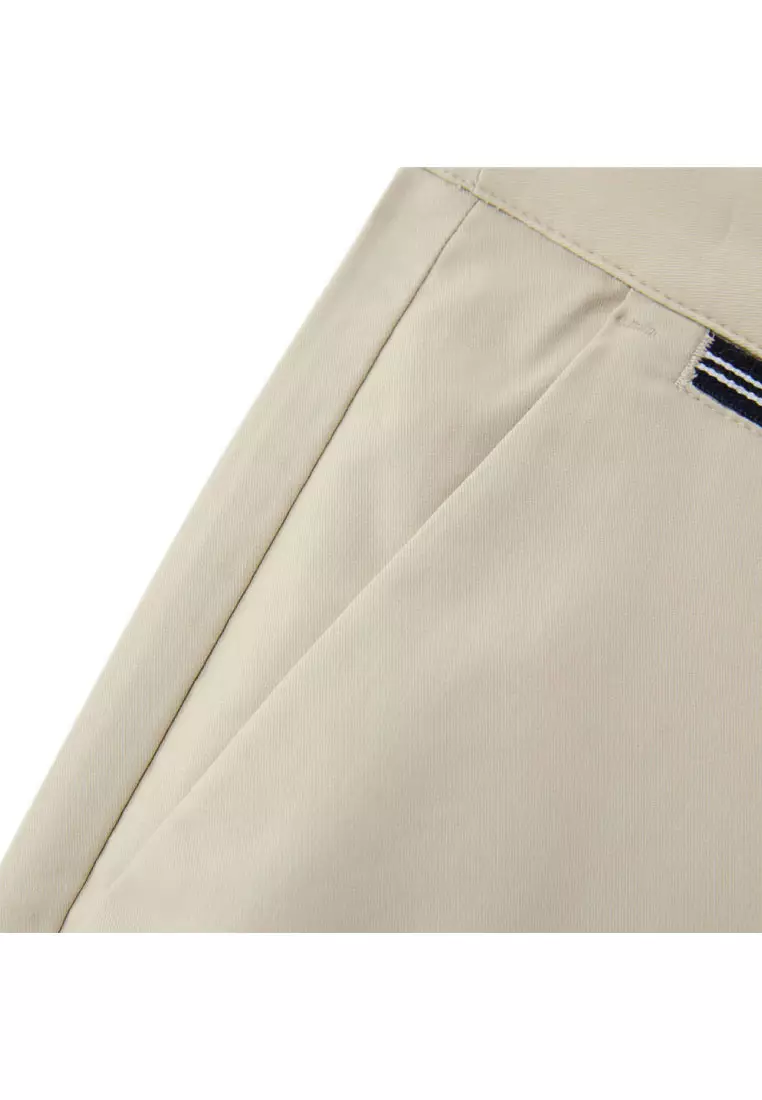 Men's Cool Touch Hidden Comfort Regular Tapered Khaki Pants