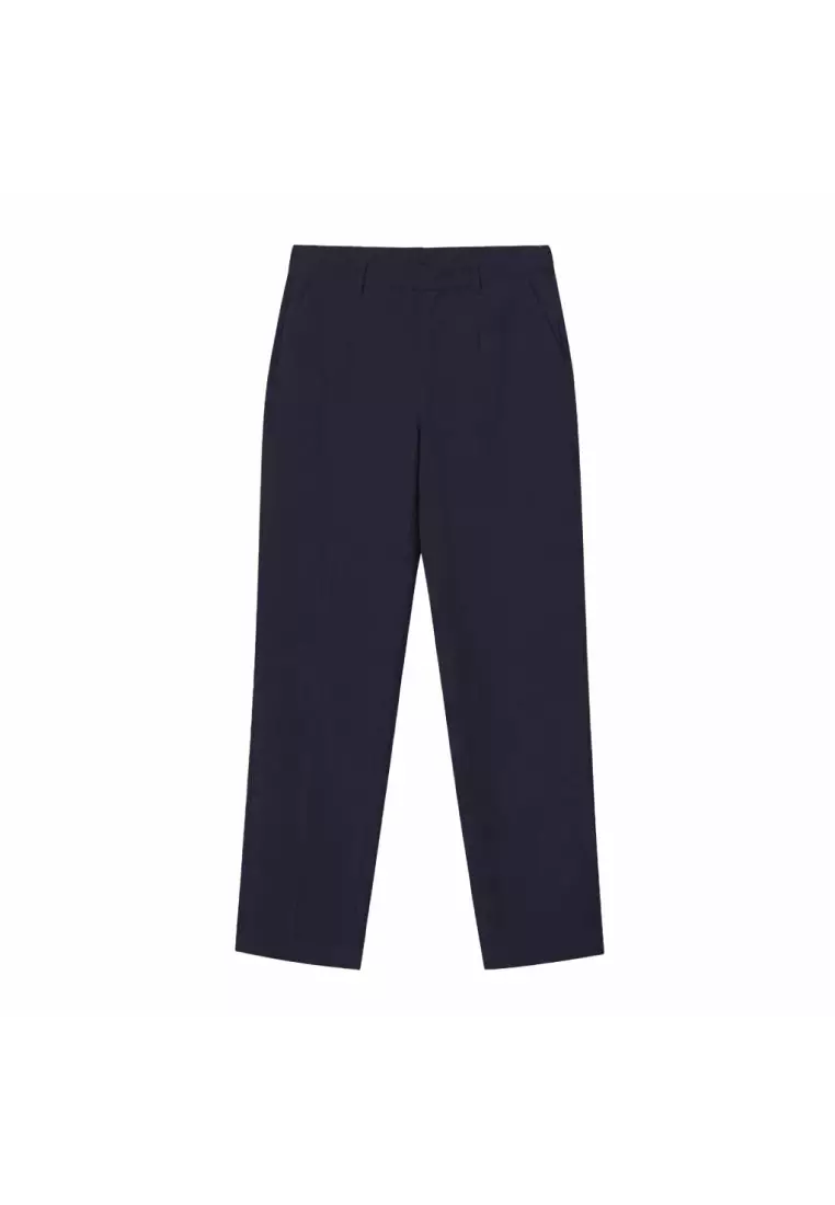 giordano-4423-2215254-1 Women's Elastic Waist Regular Tapered Suit Pants