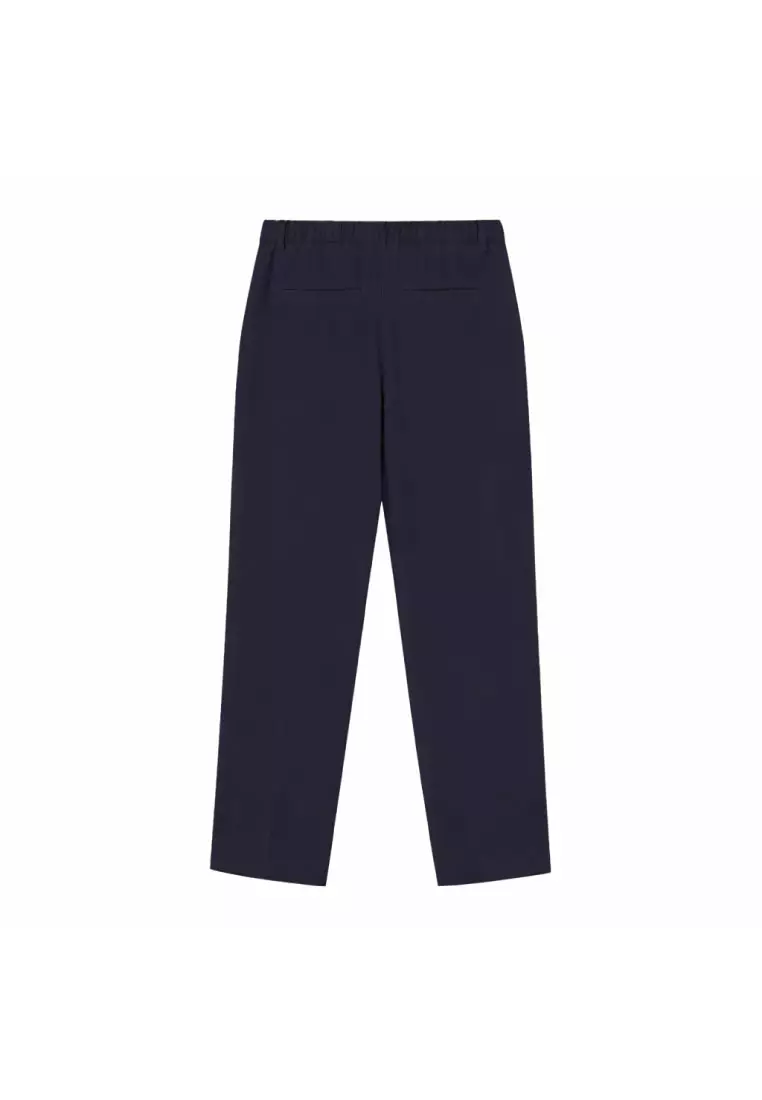 giordano-4423-2215254-2 Women's Elastic Waist Regular Tapered Suit Pants