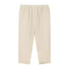 giordano-4504-2425254-2 Women's Elastic Waist Relax Cropped Pants