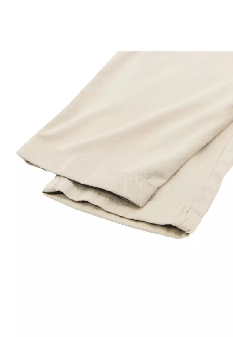 giordano-4504-2425254-6 Women's Elastic Waist Relax Cropped Pants