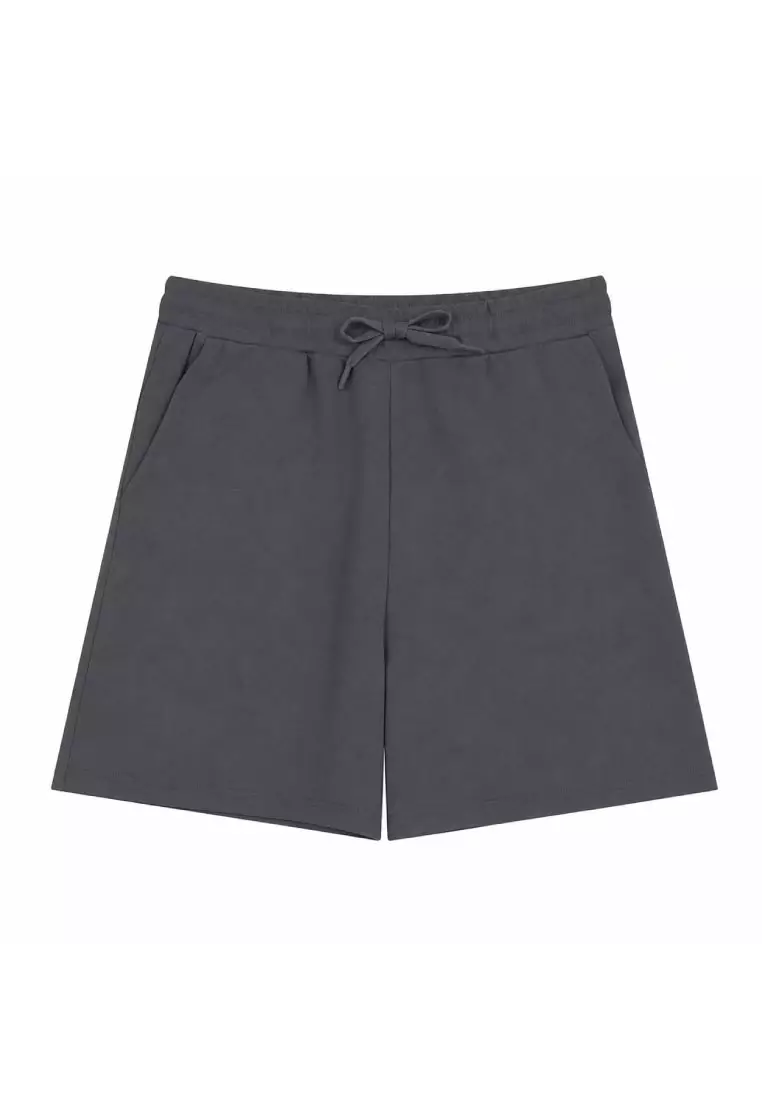 Women's Elastic Waist Drawstring Knit Shorts