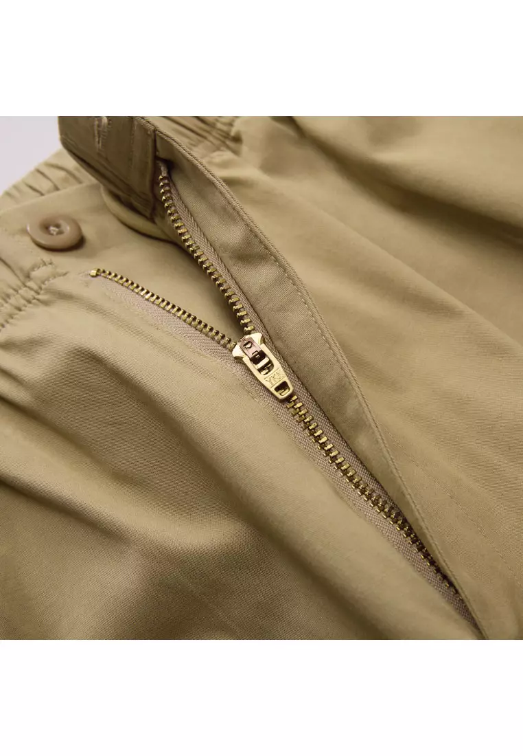 Korea Collection Men's Elastic Waist Cargo Pants