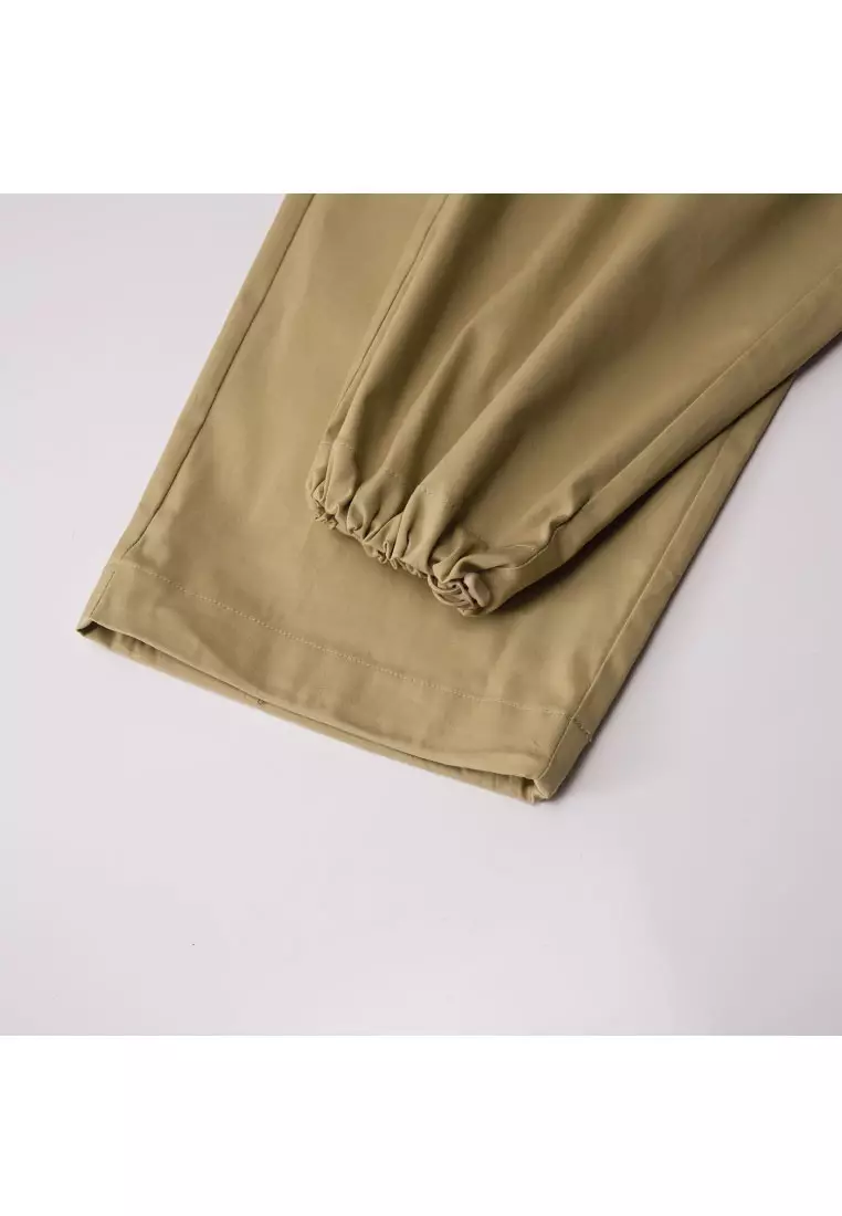 Korea Collection Men's Elastic Waist Cargo Pants