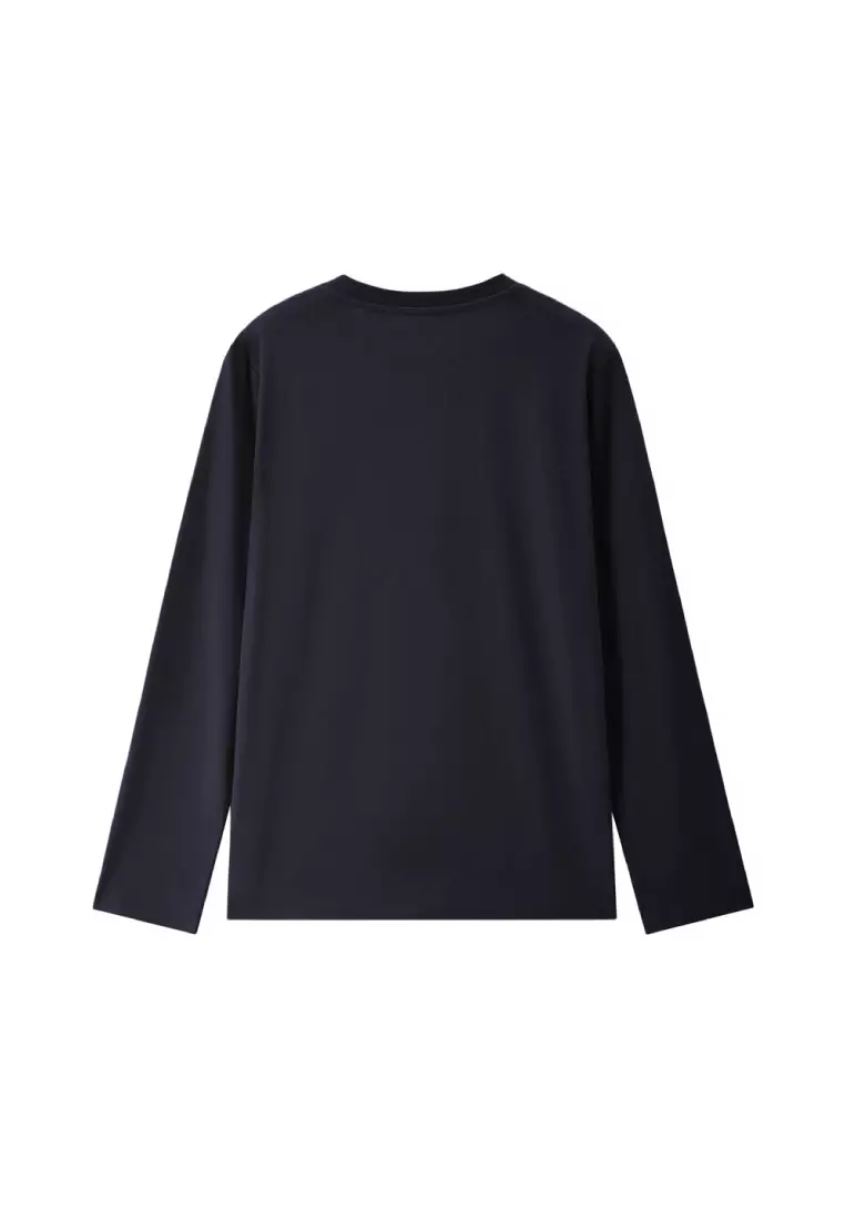 giordano-6913-2577554-3 Women's Cotton Long Sleeve Print Tee
