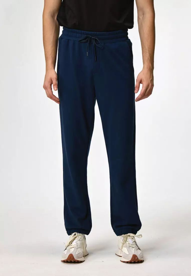 Men's Cotton French Terry Elastic Waist Drawstring Jogger