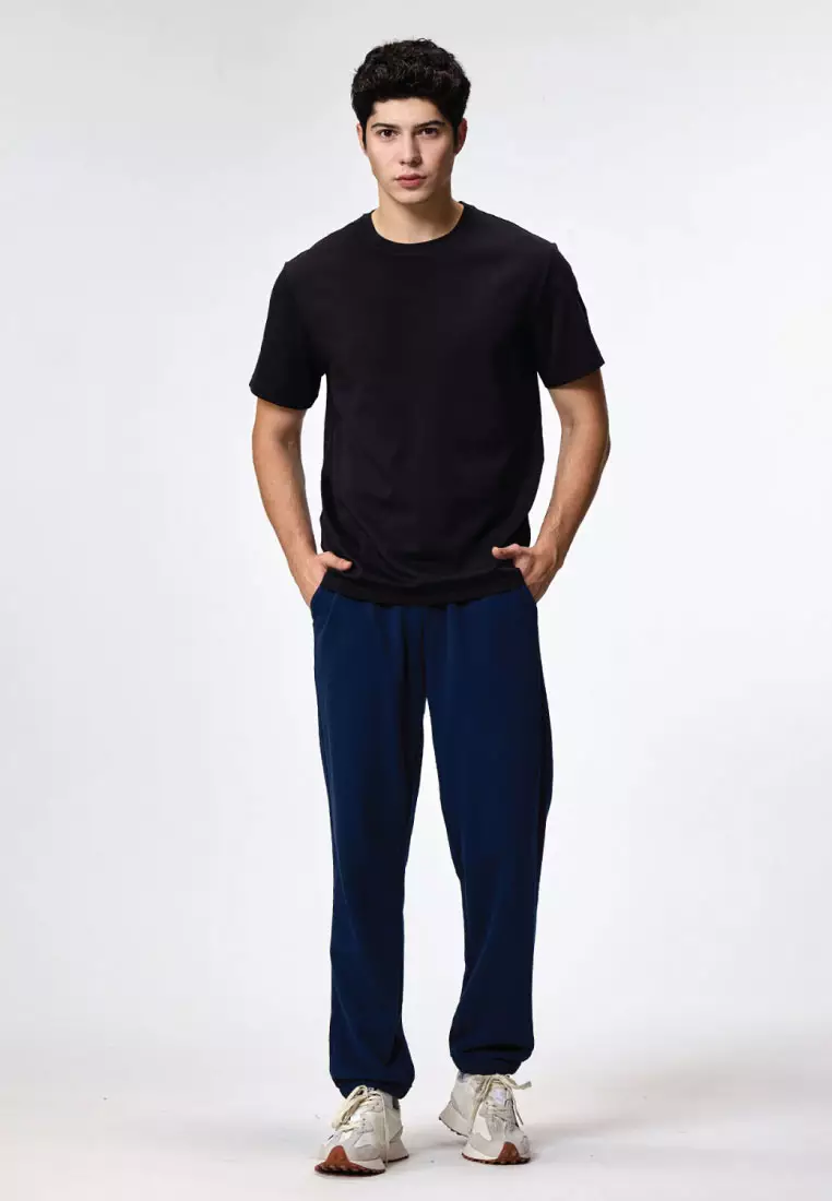 Men's Cotton French Terry Elastic Waist Drawstring Jogger