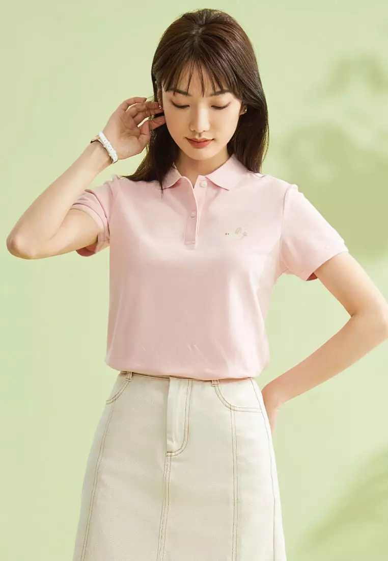 Women's Cotton Short Sleeve Pique Polo