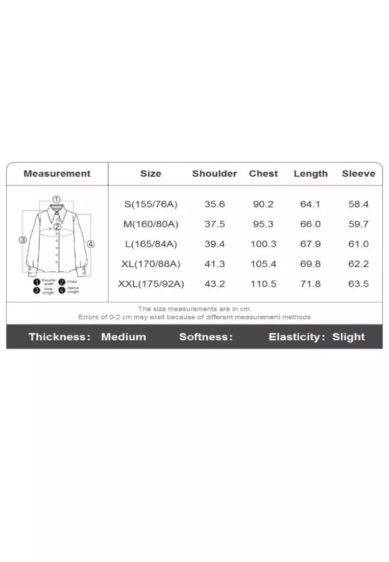 Women's Cotton Oxford Slim Embroidery Long Sleeve Shirt