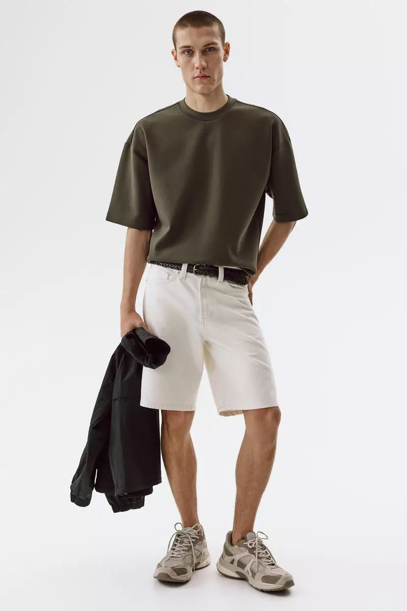 hm-7201-7673454-1 Oversized Fit Scuba T-shirt