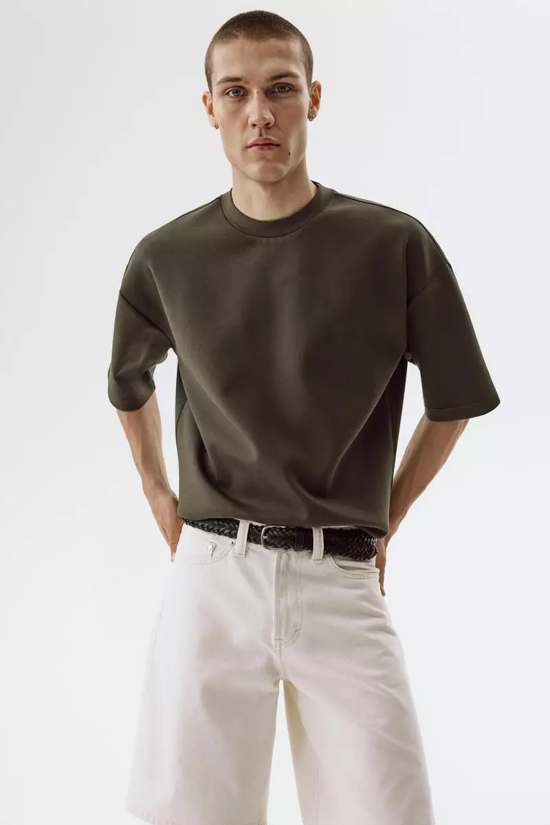 hm-7201-7673454-3 Oversized Fit Scuba T-shirt
