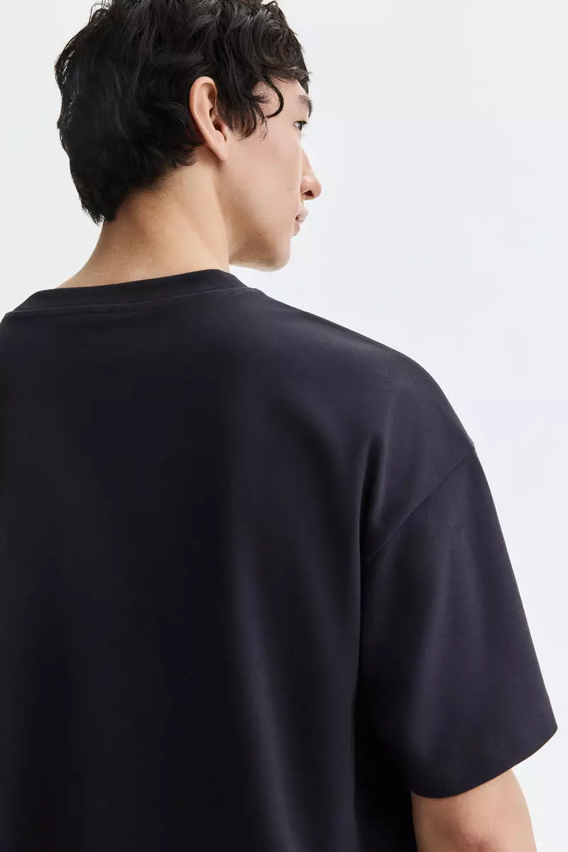 hm-9840-7284054-2 Oversized Fit Interlock T-shirt