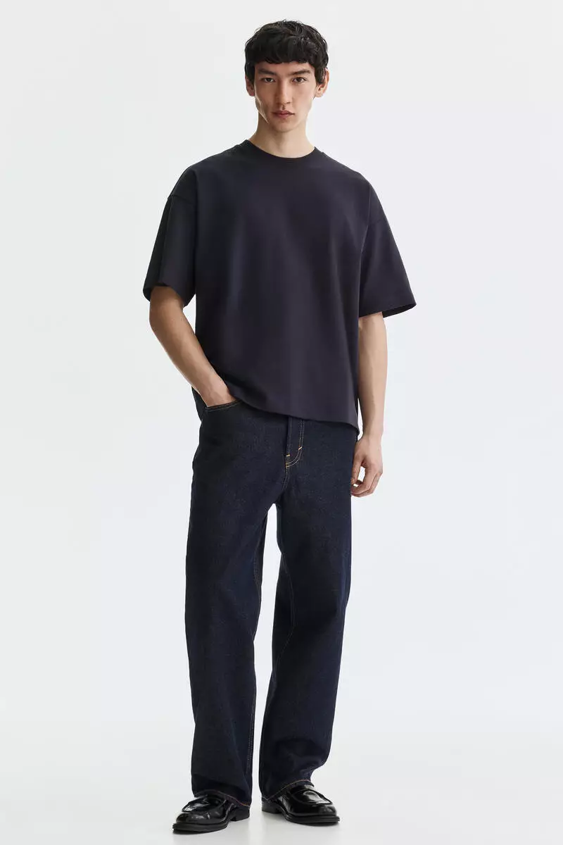 hm-9840-7284054-4 Oversized Fit Interlock T-shirt