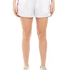 Striped Spice Shorts In White