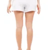 Striped Spice Shorts In White