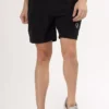 quirkyt-1555-4064724-2 Mens Black Activewear Short With Pocket