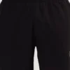 quirkyt-1555-4064724-5 Mens Black Activewear Short With Pocket