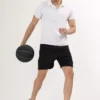 quirkyt-1555-4064724-6 Mens Black Activewear Short With Pocket