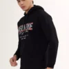Mens Believe Graphic Print Cotton Relaxed Fit Hoodie