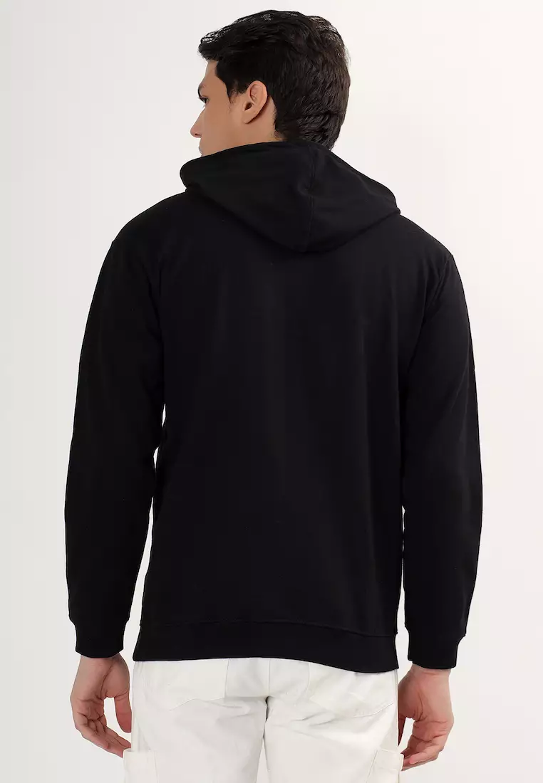 Mens Believe Graphic Print Cotton Relaxed Fit Hoodie
