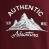 Mens Authentic Rubber Print Cotton Relaxed Fit Hoodie