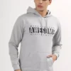 Mens Awesome Moment Rubber Print Cotton Relaxed Fit Hoodie