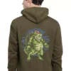 Funky Monster Men Graphic Olive Cotton Streetwear Hoodie