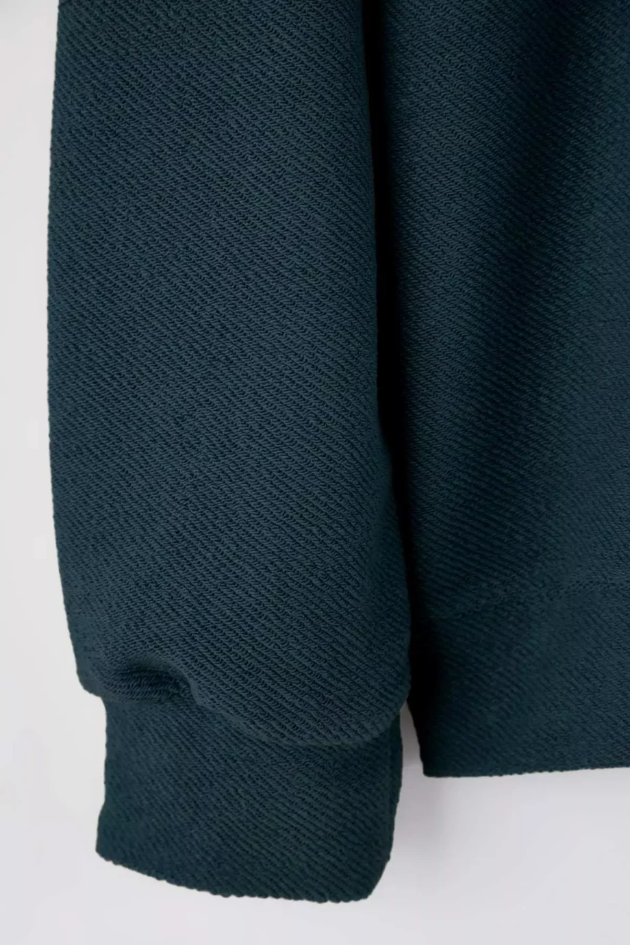 Petrol Green New Oversized /Wide Cut Polo Neck Thick Snap Fastener Sweatshirt