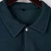 Petrol Green New Oversized /Wide Cut Polo Neck Thick Snap Fastener Sweatshirt