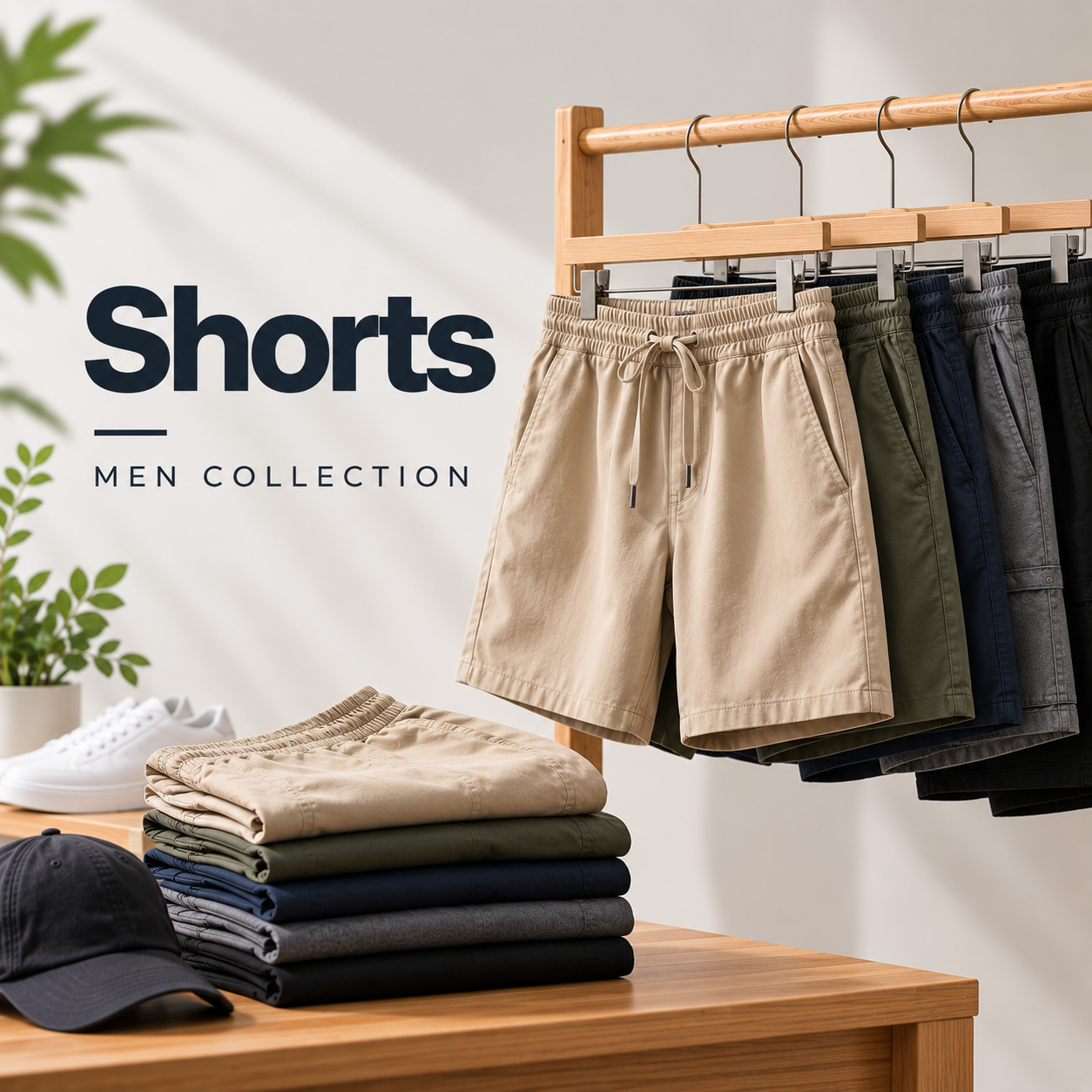 Modern Men’s Shorts Collection Loose Denim Shorts
