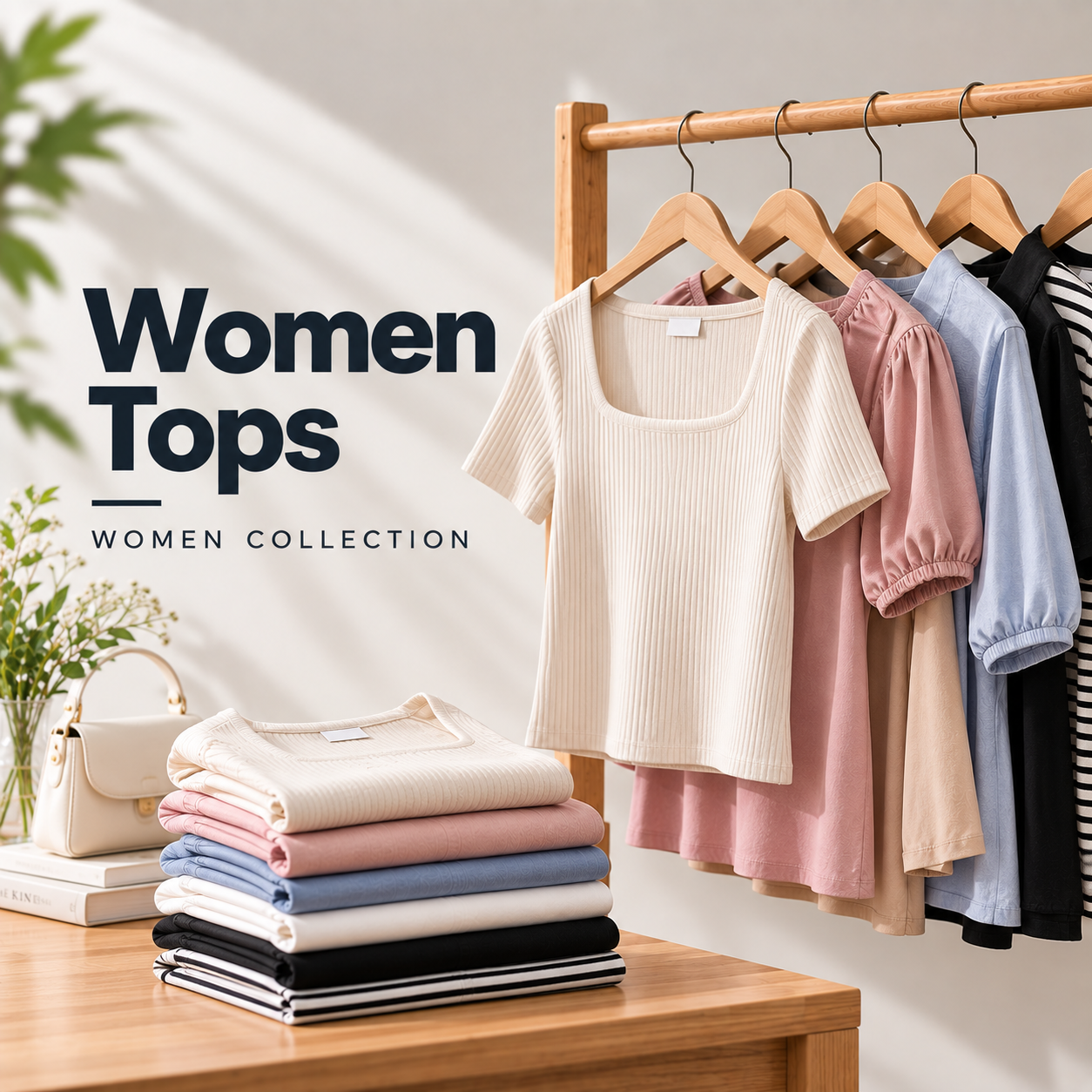 Women’s Tops Collection Display Korea Collection Women's Tie-Back Cut-Out Short Sleeve Tee